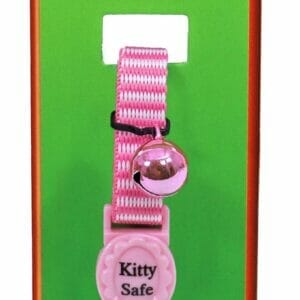 kittenhalsband streep roze