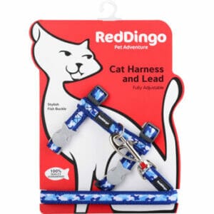 kat harnas camouflage blauw