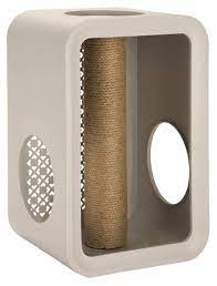 cat cube scratch dune grey